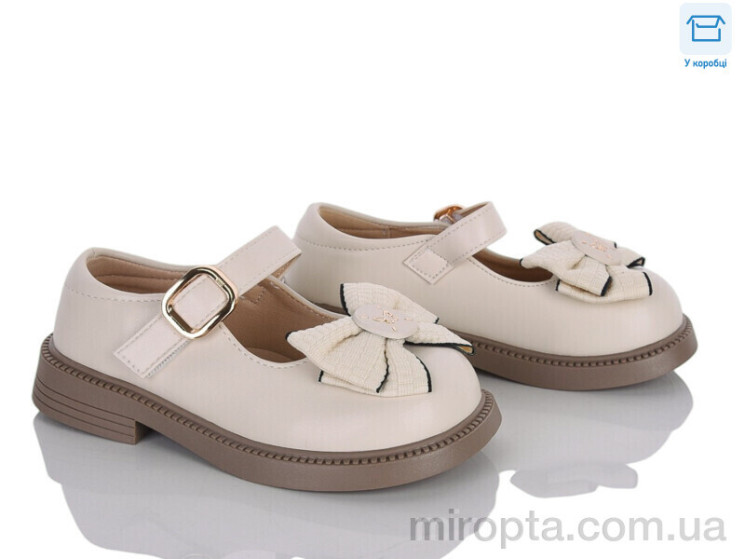 Туфлі DB804-2 beige р: 26-31, в упаковці: 6 пар, купити тільки гуртом - 1191949