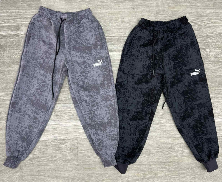 Спортивні штани дитячі Puma м.296-2 (р. 9-13 років) 2 кольори в упаковці 5 штук №756575 - Champion SE829