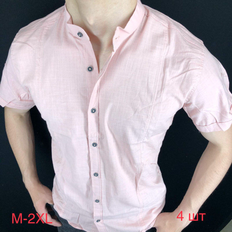 Сорочка Гранд Мен р M-2XL Чоловіча P026 pink - Nadiyka BG/PO2161-2162
