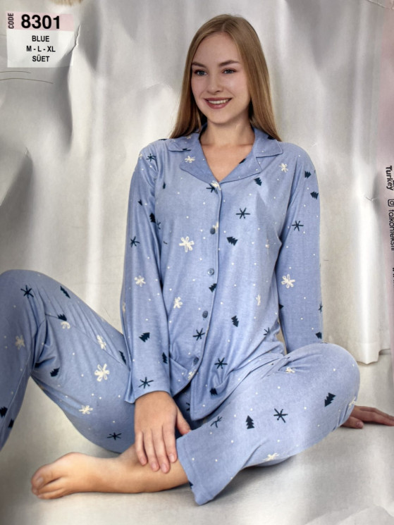 Піжама жіноча "8301" мікробайка (р: M,L,XL) в упаковці 3 шт. №377493 - DisneyOpt SE893