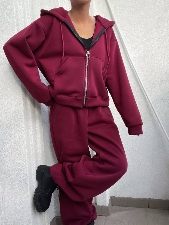 Костюм жіночий, тринитка на флісі, м. 2354 (р: 42-46 (oversized)) №802340 - 