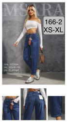 Джинси жіночі скейтер з ременем м.166-2 (р:XS-XL) в упаковці 6 штук №764118