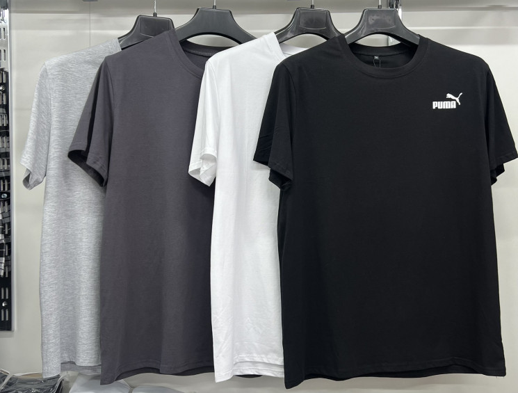 Футболка чоловіча, котон (р. M-3XL ), 4 кольори, в упаковці 5 штук №327487 - 