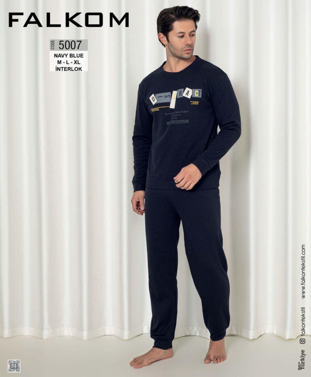 Домашній чоловічий костюм, інтерлок, м.5007 (р: M-XL), в упаковці 3 штуки №320525 - Romeolife SE544