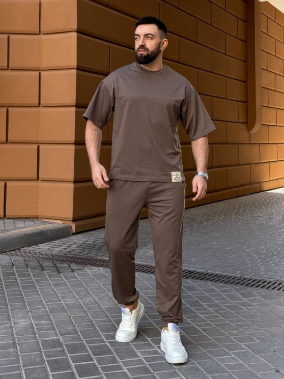 Костюм чоловічий, двонитка+нашивка, м. 1070 (р: M, L, XL, XXL) №718396 - 