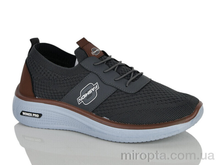 Кросівки 45-406 grey р: 41-45, в упаковці: 8 пар, купити тільки гуртом - 1178155
