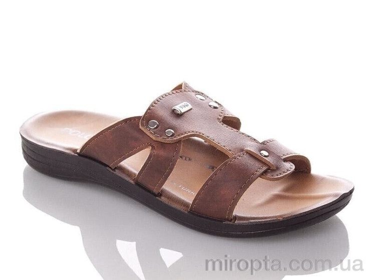 Шльопанці PPolomax-vogi-brown р: 36-40, в упаковці: 6 пар, купити тільки гуртом - 1079134