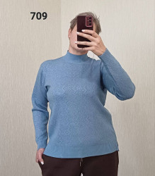 Гольф жіночий, кашемір, м.709 (р. оверсайз ), мікс кольорів, в упаковці 3 штуки №339132