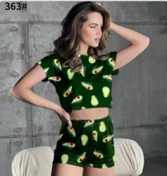 Домашній костюм жіночий, бамбук, м.363 (Р: 40-48 ), 2 кольори, в упаковці 5 штук №323151