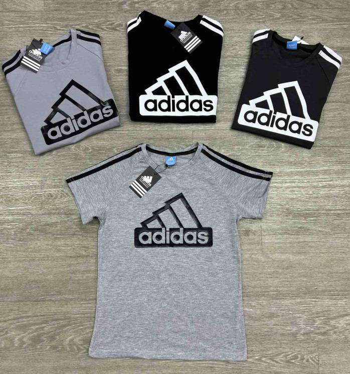 Футболка дитяча Adidas "81-3" (р: 13-17 років) 4 кольори, в упаковці 5 шт. №369887 - Spider