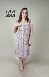 Нічна сорочка жіноча м.2618 (р: 50-58) 3 кольора в упаковці 5 штук №754799