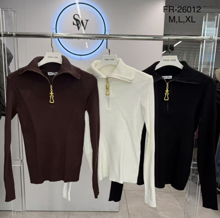 Кофта жіноча кашемір м.26012 (Розмір:M-XL) мікс кольорів в упаковці 3 штуки №764177 - Saint Zel3317