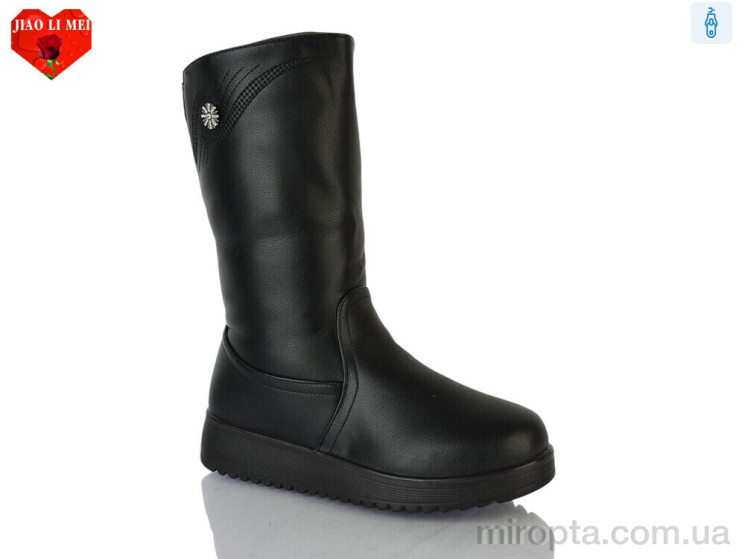 Чоботи 883 black р: 37-42, в упаковці: 8 пар, купити тільки гуртом - 1215669