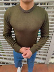 Светр No Brand р M-2XL Чоловіча S3061 khaki