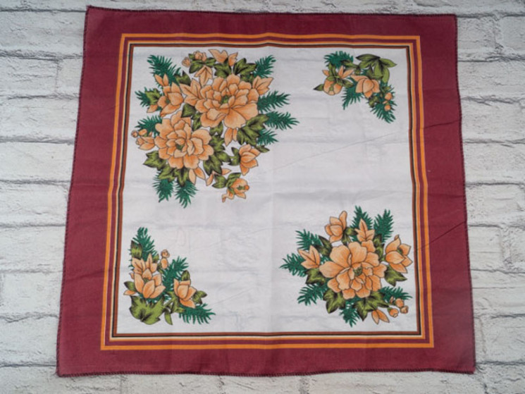 Хустка No Brand р 60*60 Жіноча P165 wine-white - Shawls PO548 (vyh naMylku)