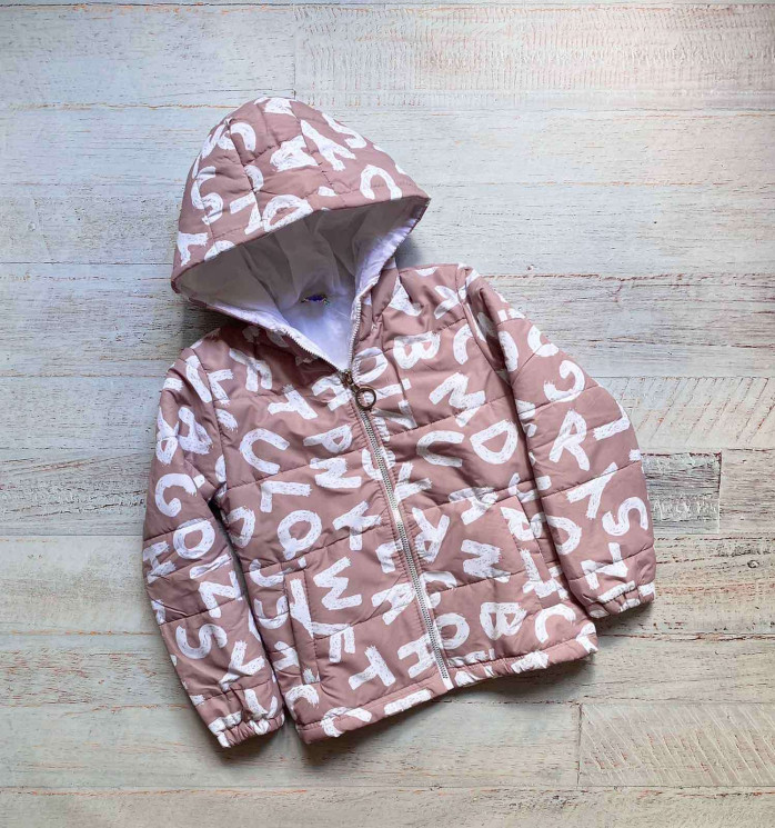 Куртка дитяча весна "2204" плащівка/синтепон 150 (р: S-XXL) 2 кол  в уп 5 шт №155460 - 