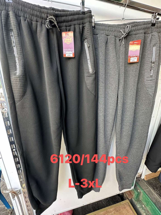 Штани чоловічі теплі "6120" фліс (р: L-3XL) в уп. 5 шт №153828 - Leggi GN1422