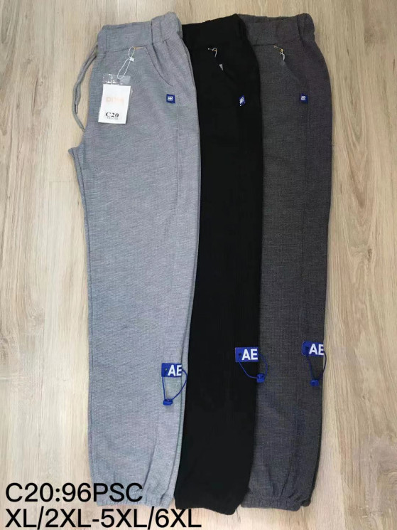 Спортивні штани жіночі, трикотаж, м.С20 (р. XL-6XL ), 3 кольори, в упаковці 5 шт. №323449 - 