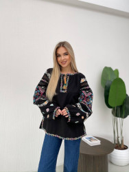 Вишиванка жіноча, бавовна+поліестер, м. 5613 (р: XL, XXL, XXXL) №708544