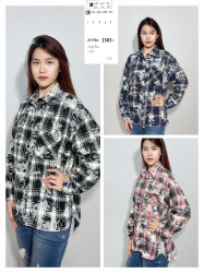 Сорочка жіноча "1503" (р: XL,2XL,3XL,4XL,5XL) 3 кольори, в упаковці 5 шт. №373562