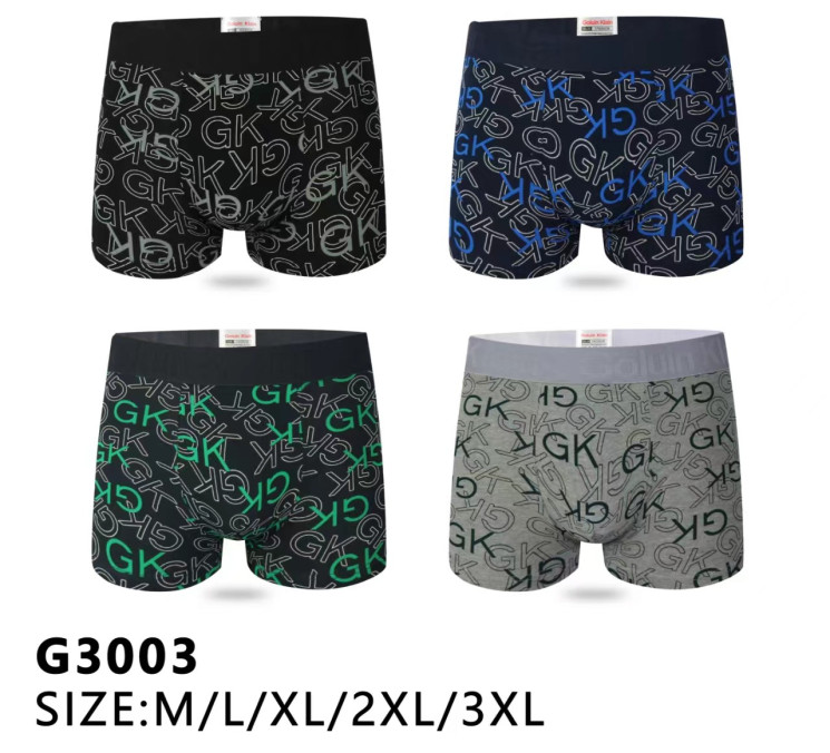 Труси чоловічі  м.G3003 (розмір:M-3XL)  мікс кольорів  в упаковці 12 штук №757247 - Haner 449/451