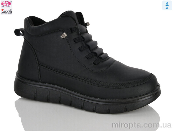 Черевики YK4131 black р: 36-41, в упаковці: 8 пар, купити тільки гуртом - 1200904