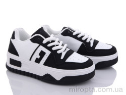 Кросівки 20-1017-1 black-white р: 36-41, в упаковці: 8 пар, купити тільки гуртом