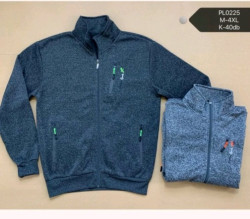 Спортивна кофта чоловіча, трикотаж, фліс, м.PL0225 (р. M-4XL) мікс кольорів, в упаковці 6 штук №335007