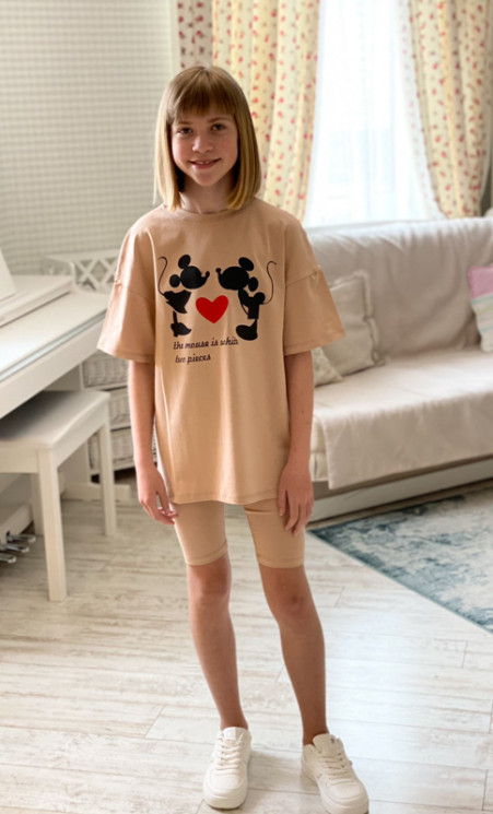 Костюм No Brand р 128-158 Дитячий 2120 beige - Atletik WE1142