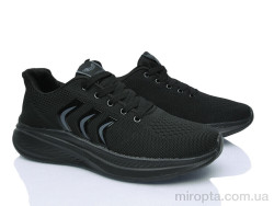 Кросівки N509 black р: 41-45, в упаковці: 8 пар, купити тільки гуртом