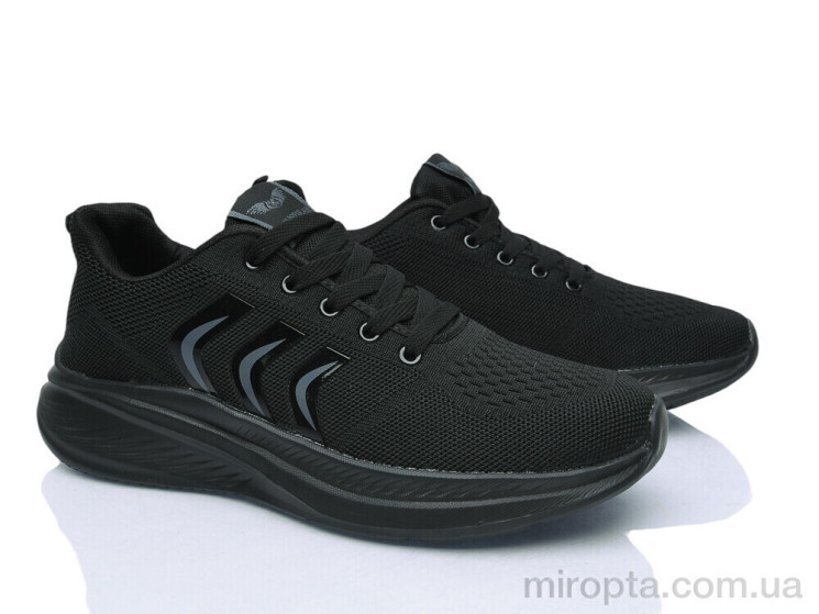 Кросівки N509 black р: 41-45, в упаковці: 8 пар, купити тільки гуртом - 1216986