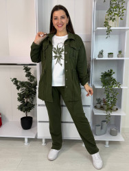 Костюм жіночий "трійка", двонитка люкс + футболка - кулір м. 1159vl (р: 48-50, 52-54, 56-58, 60-62) №830714
