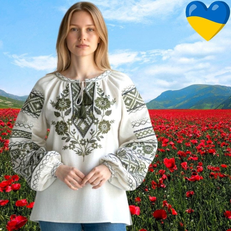 Вишиванка жіноча "Ясміна" льон (р: S-XL) в упаковці 4 шт. №386906 - Ninette BG/PO2160