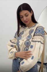 Вишиванка жіноча, льон (розміри: S,M,L ), в упаковці 3 штуки №329814