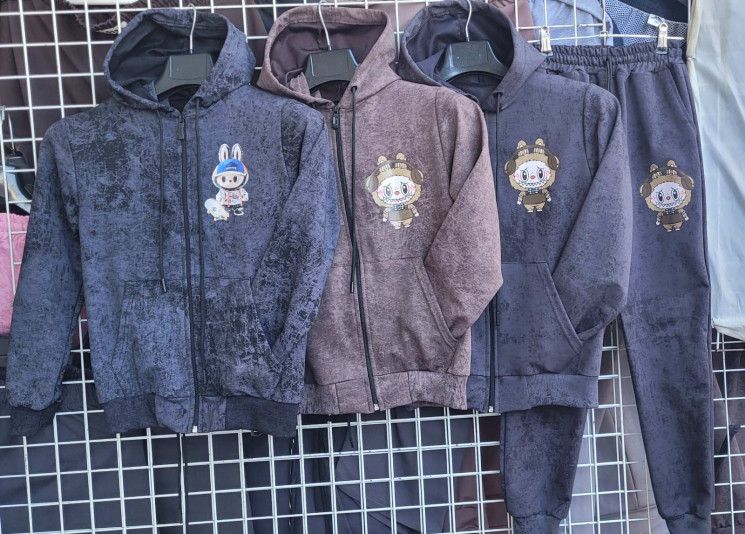 Спортивний костюм дитячий, двунитка, пеньє (р. 6-10 років), 3 кольори, в упаковці 5 штук №333743 - 