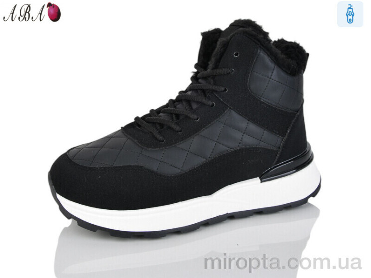 Черевики 8711 black р: 36-41, в упаковці: 8 пар, купити тільки гуртом - 1118208