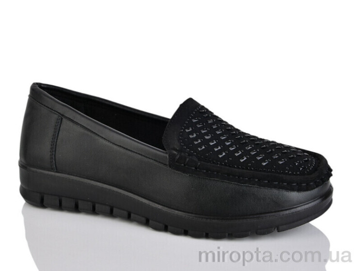Туфлі 5091 black р: 37-42, в упаковці: 8 пар, купити тільки гуртом - 991774