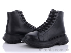 Черевики 166-47 black-1 р: 36-41, в упаковці: 8 пар, купити тільки гуртом