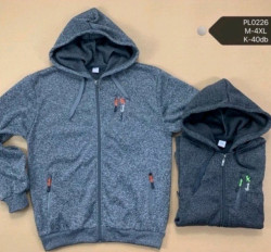 Спортивна кофта чоловіча, трикотаж, фліс, м.PL0226 (р. M-4XL) мікс кольорів, в упаковці 6 штук №335008