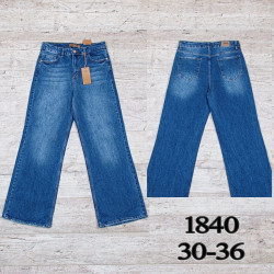 Джинси жіночі палаццо м.1840 (р:30-36) в упаковці 6 штук  №756957