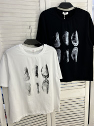 Футболка жіноча "2270" котон (р: one size) 2 кольори, в упаковці 5 шт. №385929