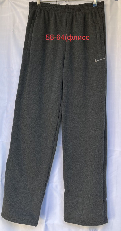 Спортивні штани чоловічі Nike трикотаж на флісі (р: 56-64) 3 кольори, в упаковці 5 шт. №600975 - Mixmoda SER1772