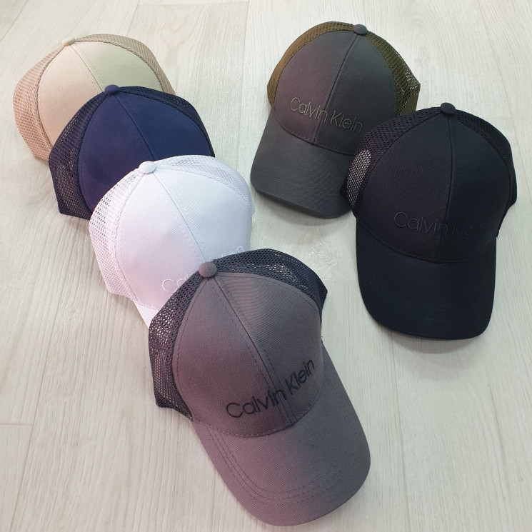 Бейсболка чоловіча "Calvin Klein" котон, сітка (р: 55-57,57-59,59-61) мікс кольорів, в упаковці 6 шт. №388165 - Ventil SE939