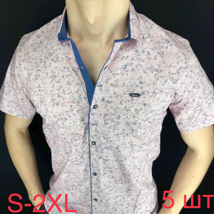 Сорочка Paul Semih р S-2XL Чоловіча M028 powder - Nadiyka BG/PO2161-2162