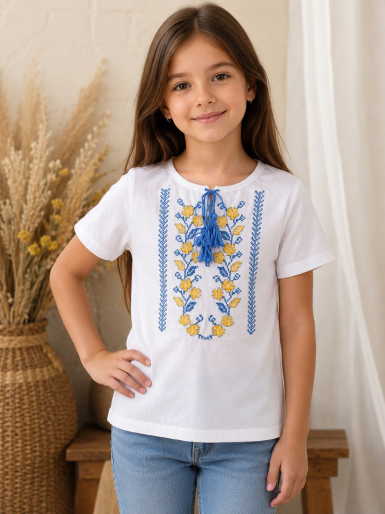 Футболка дитяча, кулір (розміри: 122-146), в упаковці 5 штук №345047 - Delux 909