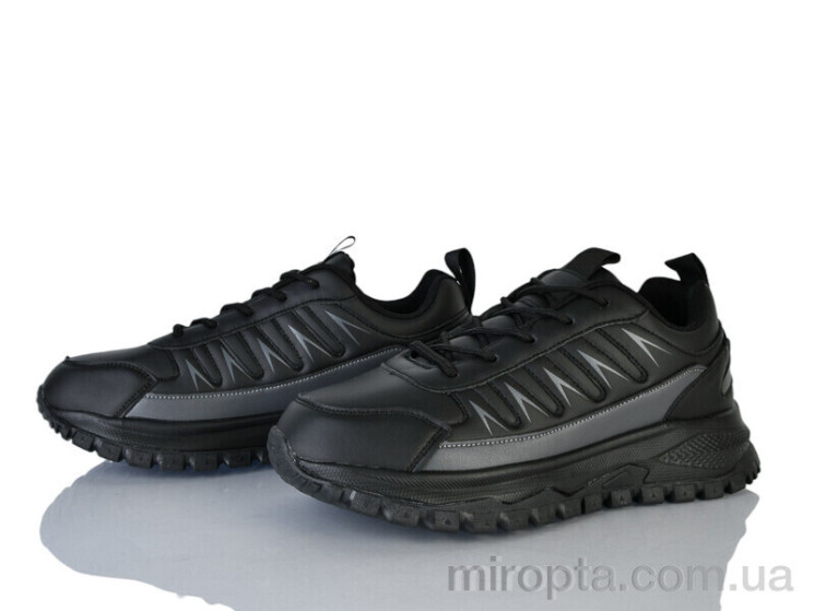 Кросівки 44-47 black-black р: 41-45, в упаковці: 8 пар, купити тільки гуртом - 1193676