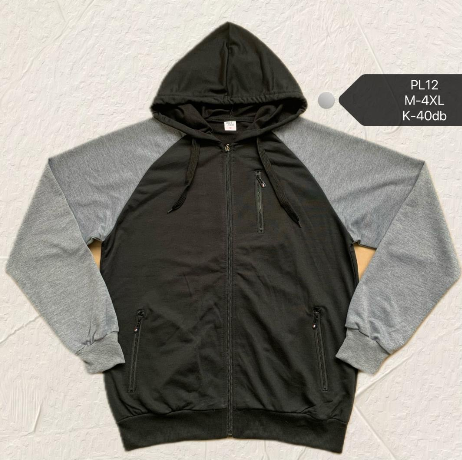Спортивна кофта PL12, р.M-3XL, трикотаж, різні кольори, в упаковці 5 штук №100122 - Saturn UG 241