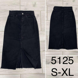 Спідниця джинсова жіноча "5125" коттон (р: S-XL) в упаковці 6 шт. №360879