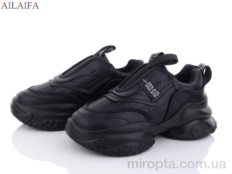 Кросівки 8117 black піна р: 36-41, в упаковці: 6 пар, купити тільки гуртом - 856505