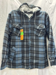 Сорочка чоловіча, байка, хутро, м.801 (р. XL-5XL ), мікс кольорів, в упаковці 5 штук №316668